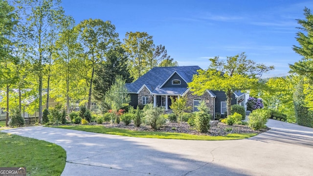 703 Cherokee Hls, Hiawassee, GA 30546 - view of front of home with stone siding