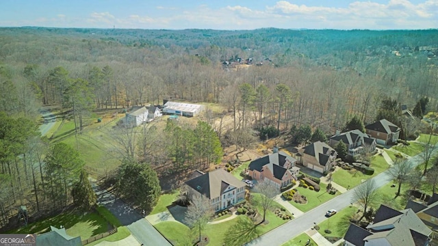198 Grandmar Chase, Canton, GA 30115 - aerial view with a wooded view