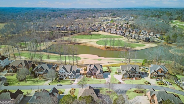 198 Grandmar Chase, Canton, GA 30115 - birds eye view of property with a water view, view of golf course, and a residential view