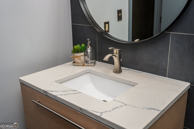 bathroom featuring vanity
