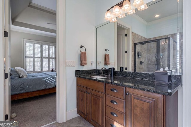 431 Tralee Ct, Statham, GA 30666 - full bath featuring ensuite bathroom, a stall shower, and vanity