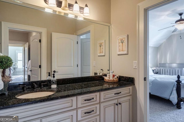 431 Tralee Ct, Statham, GA 30666 - bathroom with ensuite bath, vanity, and a ceiling fan