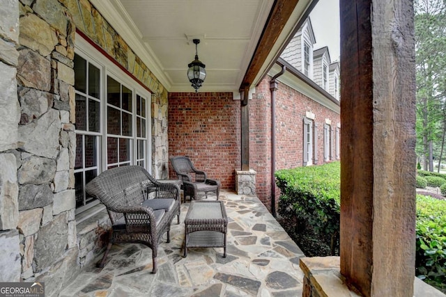 1898 Sam Snead Dr, Braselton, GA 30517 - view of patio with a porch