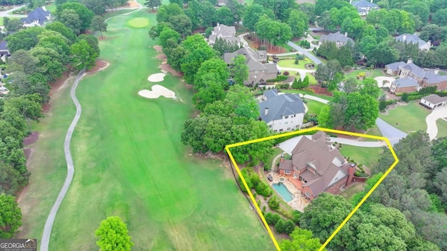 1898 Sam Snead Dr, Braselton, GA 30517 - bird's eye view featuring a residential view and view of golf course