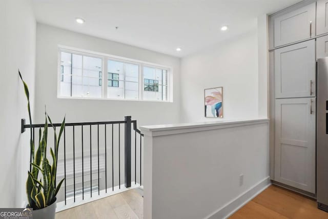 230 New St Unit 2102, Decatur, GA 30030 - hallway with light wood-style floors, plenty of natural light, and recessed lighting