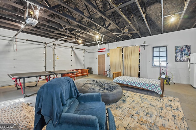 100 Tanglewood Rd, Eatonton, GA 31024 - interior space featuring a garage and concrete flooring
