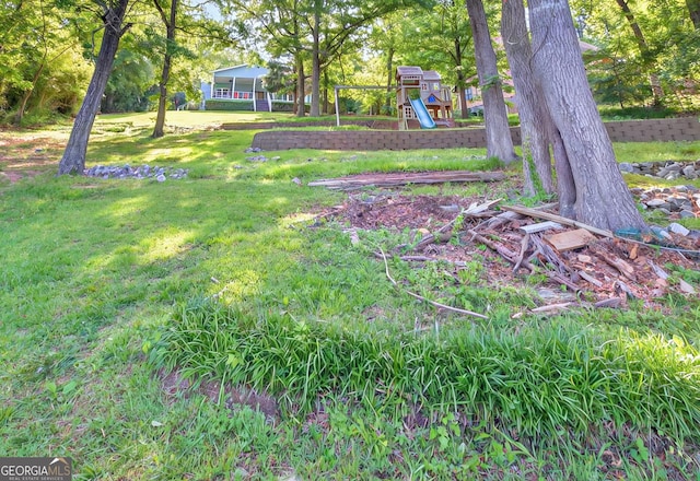 100 Tanglewood Rd, Eatonton, GA 31024 - view of yard with a playground