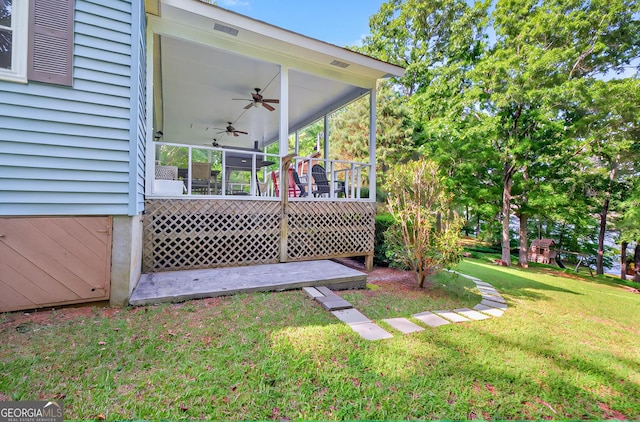 100 Tanglewood Rd, Eatonton, GA 31024 - back of property featuring a patio and a yard