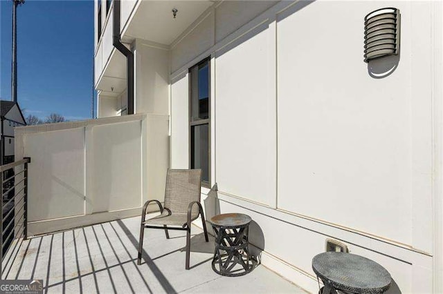 view of balcony