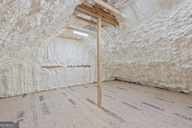 view of basement