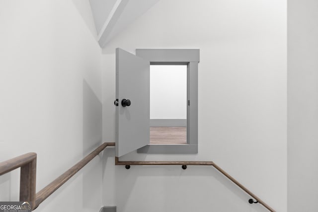 view of stairway