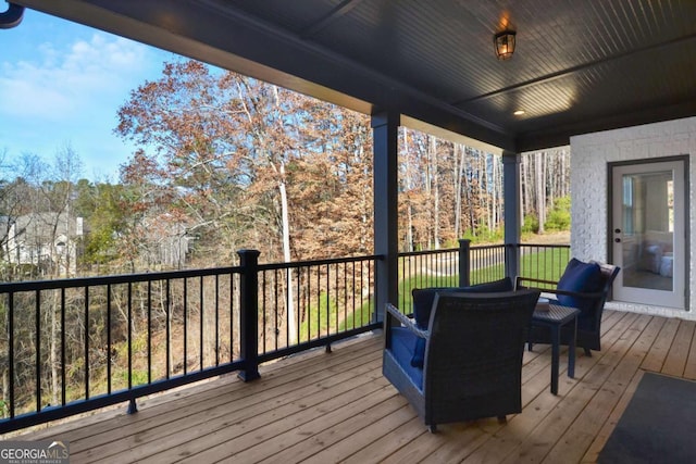 view of deck