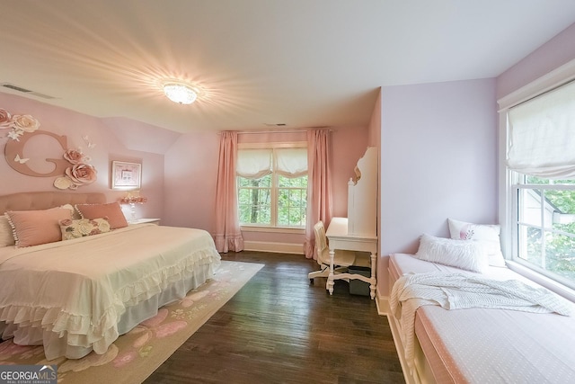 150 Shady Grove Ln, Alpharetta, GA 30009 - bedroom featuring dark wood-style flooring and baseboards