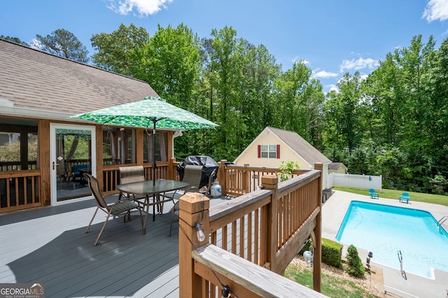 96 Grover Way, Dallas, GA 30157 - deck with outdoor dining area