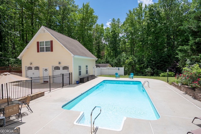 96 Grover Way, Dallas, GA 30157 - view of swimming pool featuring a fenced backyard and a patio