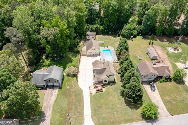 96 Grover Way, Dallas, GA 30157 - bird's eye view of a pool