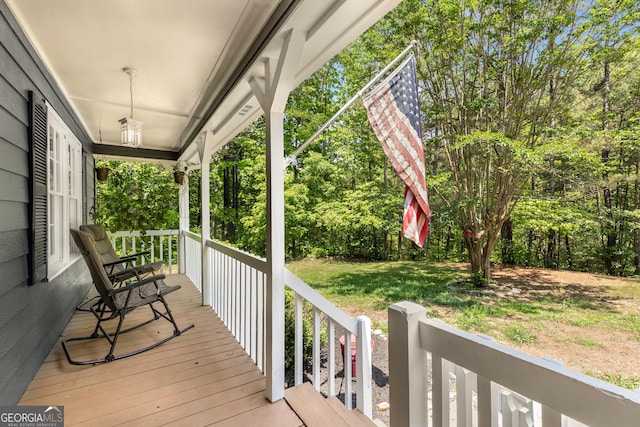 588 Peachtree Dr SE, White, GA 30184 - view of porch