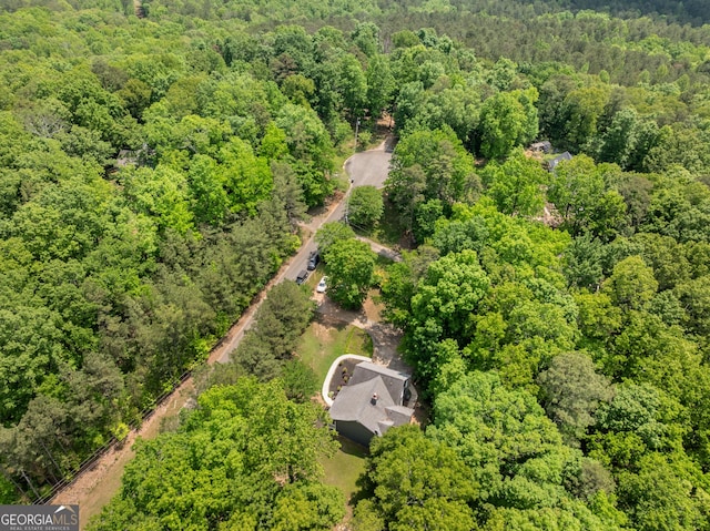 588 Peachtree Dr SE, White, GA 30184 - drone / aerial view of a heavily wooded area