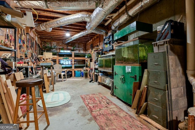 view of storage room