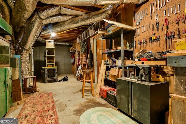 view of storage room