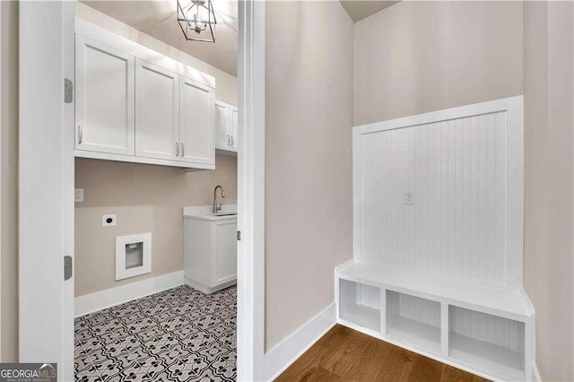 7235 Cordery Rd, Cumming, GA 30040 - mudroom with baseboards and a sink