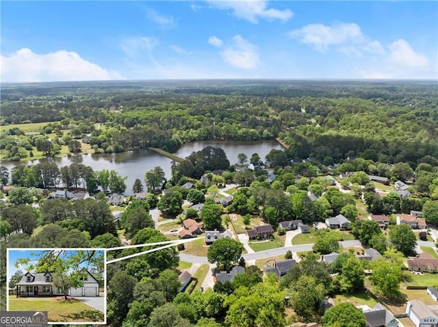 2979 Overwood Ln SW, Snellville, GA 30078 - aerial view of residential area featuring a nearby body of water and property boundaries highlighted