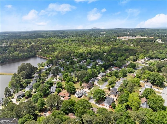 2979 Overwood Ln SW, Snellville, GA 30078 - aerial view of residential area with a forest and a large body of water