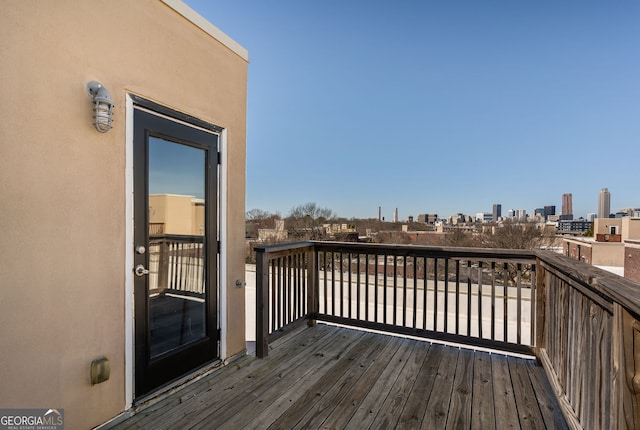 791 Wylie St SE Unit 912, Atlanta, GA 30316 - wooden terrace featuring a city view