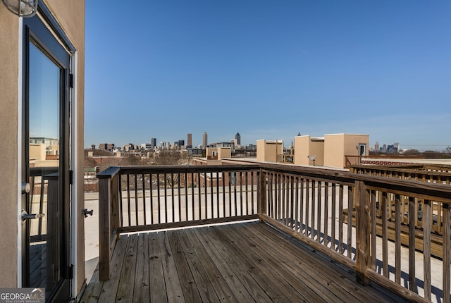 791 Wylie St SE Unit 912, Atlanta, GA 30316 - wooden deck with a city view