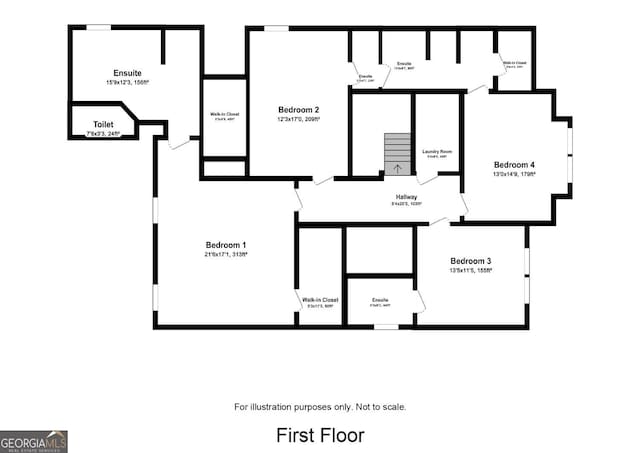 113 Hamlet Ct, Hinesville, GA 31313 - view of layout