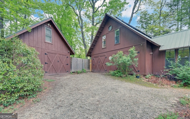 view of barn