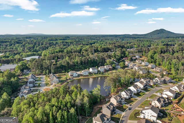 2201 Old Dallas Rd SW, Marietta, GA 30064 - birds eye view of property with a water view, a forest view, and a residential view