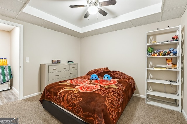 1366 Maple Ridge Dr, Suwanee, GA 30024 - carpeted bedroom featuring baseboards and ceiling fan