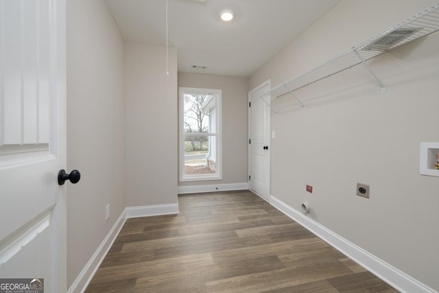 280 Grady Brock Rd Lot 21, Martin, GA 30557 - laundry room with electric dryer hookup, hookup for a washing machine, and wood finished floors