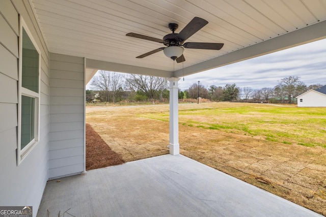 280 Grady Brock Rd Lot 21, Martin, GA 30557 - view of patio / terrace featuring ceiling fan