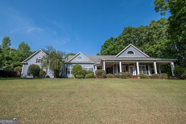 229 Deer Haven Run, Carlton, GA 30627 - view of front facade featuring a porch and a front yard