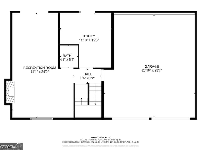 1051 S Millard Way, Stone Mountain, GA 30088 - view of floor plan / room layout