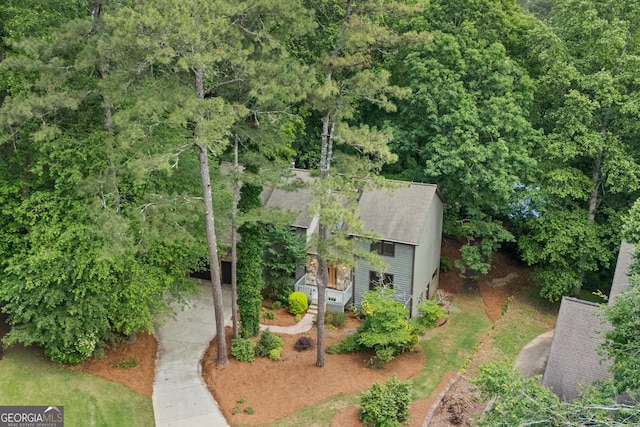 birds eye view of property