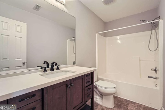 1963 Lakeshore Overlook Cir NW, Kennesaw, GA 30152 - full bath with vanity, shower / bathing tub combination, toilet, and visible vents