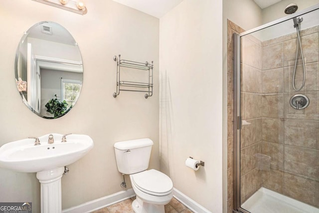 75 High Top Ln, Sandy Springs, GA 30328 - bathroom featuring toilet and a stall shower