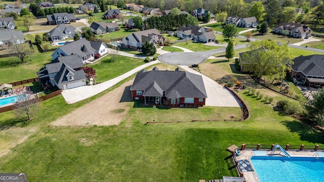 51 Montview Ct, Ringgold, GA 30736 - drone / aerial view featuring a residential view