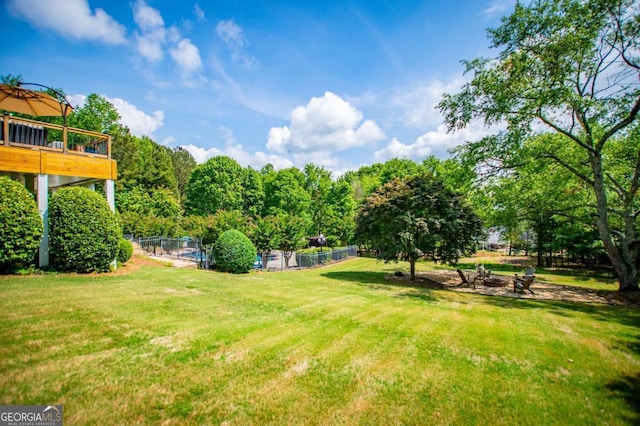 1745 Stripling Chapel Rd, Carrollton, GA 30116 - view of yard with fence