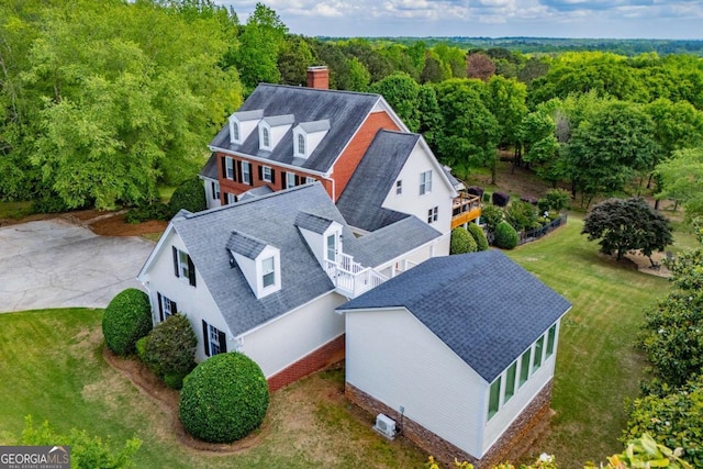 1745 Stripling Chapel Rd, Carrollton, GA 30116 - aerial view with a forest view