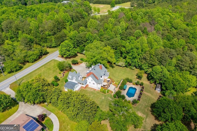 1745 Stripling Chapel Rd, Carrollton, GA 30116 - bird's eye view featuring a wooded view