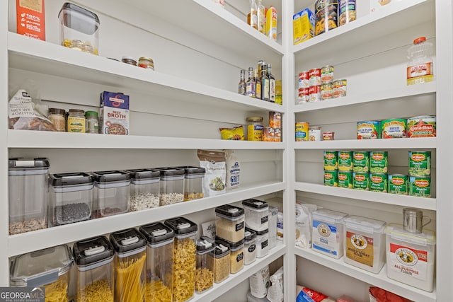 view of pantry