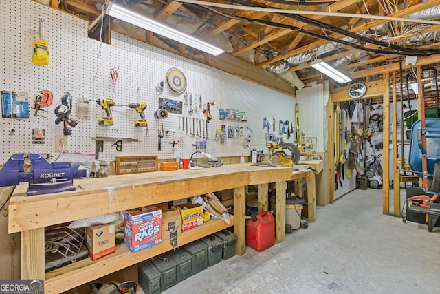 view of storage room