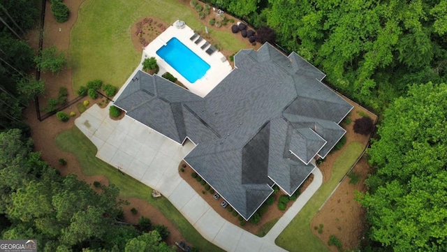 birds eye view of property
