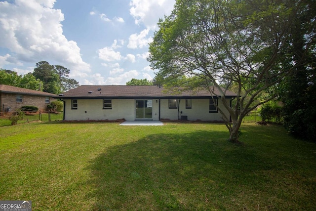 4074 Green Hawk Trl, Decatur, GA 30035 - rear view of property featuring a patio area and brick siding