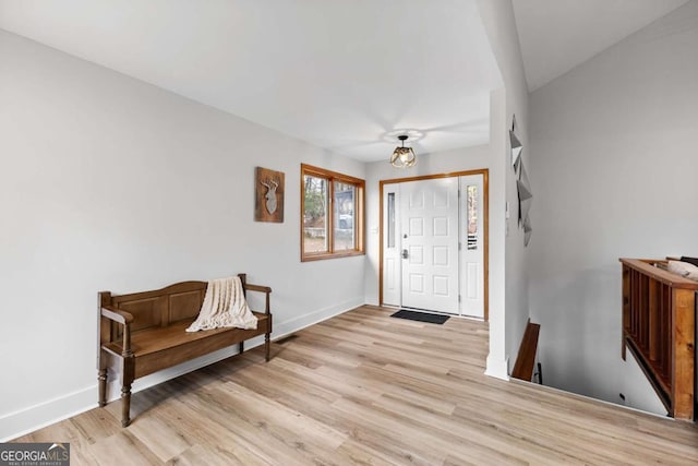 49 Baum Weg, Helen, GA 30545 - foyer entrance with baseboards and light wood-type flooring