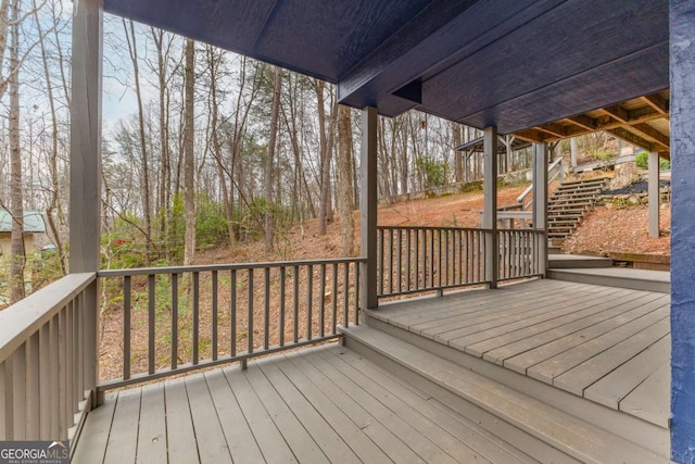 49 Baum Weg, Helen, GA 30545 - view of wooden terrace